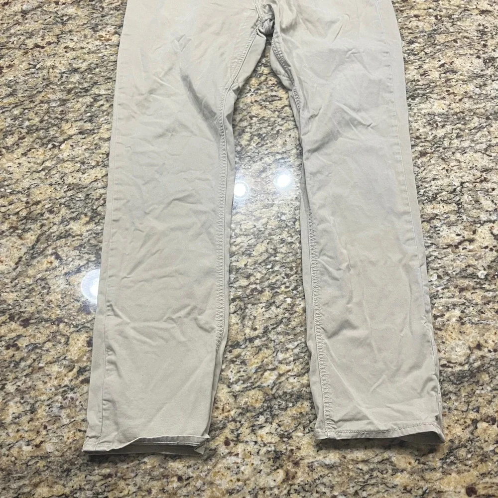 Levis 511 Slim Fit Khaki Tan Chino Pants Mens 36x34 Beige